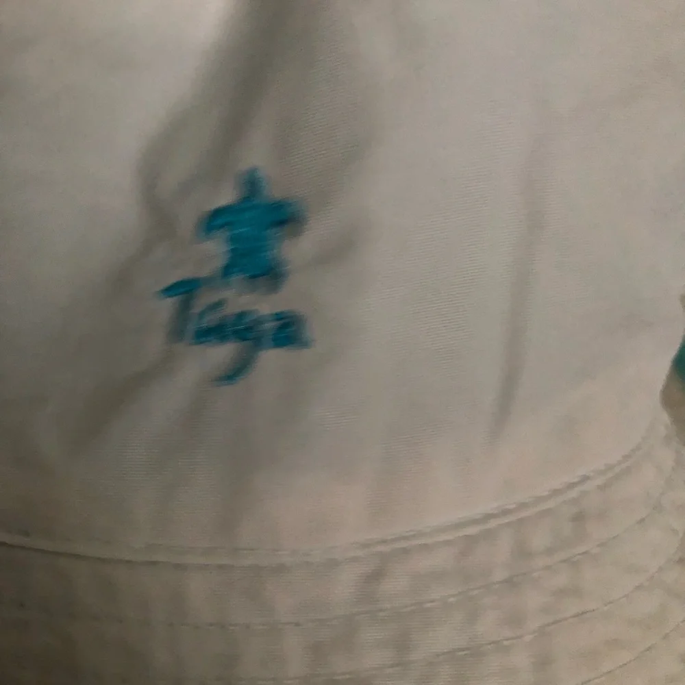 Tuga Girls Floral Blue UPF 50 Sun Bucket Hat with Chin Strap